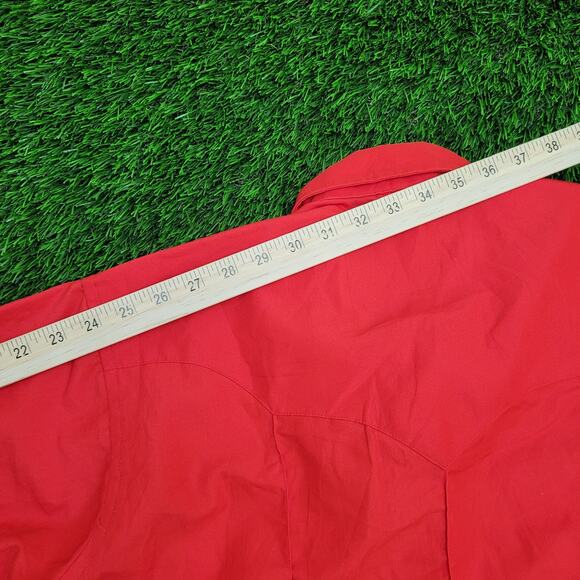 Vintage 80s Western Ranch-Wear Button Shirt M/L 22x31 Ruddock - Picture 3 of 12